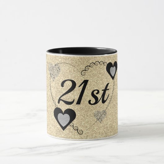 Élégante tasse d'anniversaire spéciale 21e (Centre)