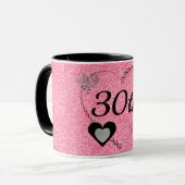 Élégante tasse d'anniversaire spéciale 30e (Devant gauche)
