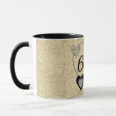 Élégante tasse d'anniversaire spéciale 60e (Gauche)