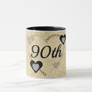 Élégante tasse d'anniversaire spéciale 90e