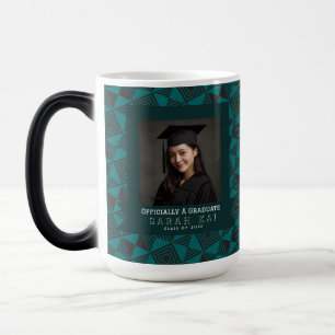 Élégante Tasse Diplômé à Imprimé Plaid