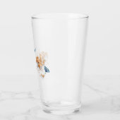 Élégante tasse en verre de fleurs séchées blanches (Gauche)