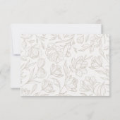 Élégante Taupe Minimaliste & Cartes Détaillées D'I (Dos)