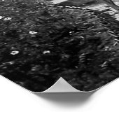 Elegante Tea Party Zwart-wit  Poster (Hoek)