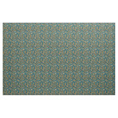 Elegante teal gouden bewerkt leer stof (Yard (91,4 cm))