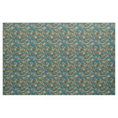 Elegante teal gouden bewerkt leer stof (Fat Quarter)