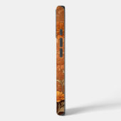 Elegante teckel en goudsbloemen Case-Mate iPhone case (Achterkant / Links)