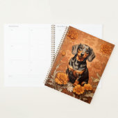 Elegante teckel en goudsbloemen planner (Display)