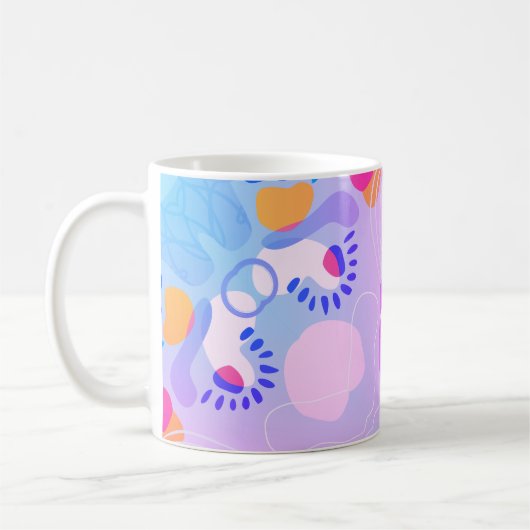 Elégante teinte violette Abstraite Mug - Soft & Mo (Gauche)