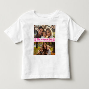 Elegante tekst foto Moederdag aquarel roze Kinder Shirts