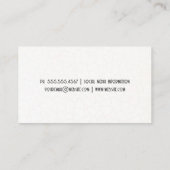 Elegante tekst | Gebarsten textuur achtergrond Visitekaartje (Achterkant)