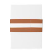 Elegante Terra Cotta Bloemenuitnodiging voor Trouw Uitnodigingen Wikkel (Achterkant Voorbeeld)