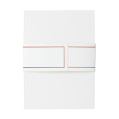 Elegante Terra Cotta om bruiloft te hebben en te h Uitnodigingen Wikkel (Achterkant Voorbeeld)