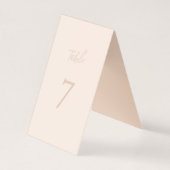 Elegante Terracotta Blush Waterverf Gepersonalisee Kaart (Achterkant)