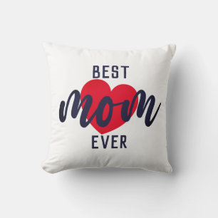 Elegante text Beste moeder ooit met hart kussen