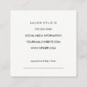 Elegante textuur (afspraakkaart) afsprakenkaartje (Achterkant)