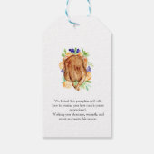 Elegante Thanksgiving-diner Geef dank Dankbaar Cadeaulabel (Achterkant)