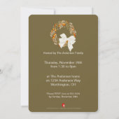 Elegante Thanksgiving Dinner Party Invitation 11 Kaart (Achterkant)