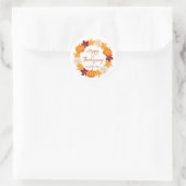 Elegante Thanksgiving krans Sticker (Tas)