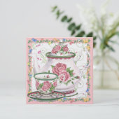 Elegante Thee / Koffie - SRF Kaart (Staand voorkant)