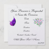 Elegante thee- / koffieparty - SRF Kaart (Achterkant)