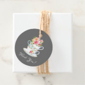 Elegante Theebruidssluitingsfeest Favor Cadeautag Bedankjes Labels (In situ)