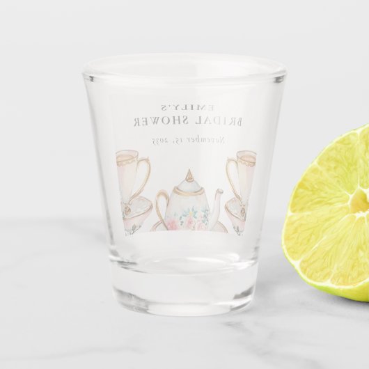 Elegante Theepartij Bruiloft Feest Shot Glas (Achterkant)