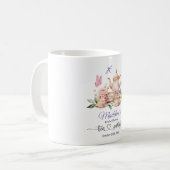 Elegante Theepartij Vlinders Bruidsuitnodiging  Koffiemok (Voorkant links)