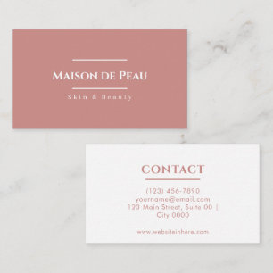 Elegante Tijdloze Maison de Peaue Minimalistische Visitekaartje
