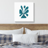 Élégante toile étirée en fleur (Insitu(Chambre))