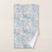 Elégante toile vert mer (Serviette à main)