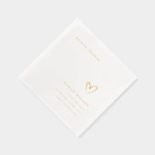 Élégante Topographie Minimale Mariage Cœur (Droite)