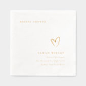 Élégante Topographie Minimale Mariage Cœur (Recto)