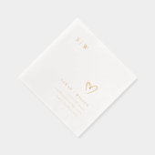 Élégante topographie minimale Mariage de monogramm (Droite)