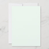Elégante Toscane Mariage Lightgreen invitation (Dos)