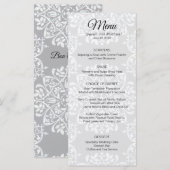 Elegante traditionele foto bruiloft menu (Voorkant / Achterkant)