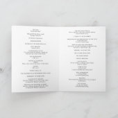 Elegante Traditionele Katholieke Bruiloft Programma (Binnen)