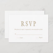 Elegante traditionele RSVP (Voorkant / Achterkant)