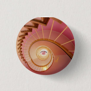 Elegante trap kleine oog ronde button 3,2 cm