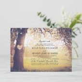 Elegante Tree bruiloft uitnodiging (Staand voorkant)