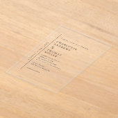 Elegante Trending Wedding Acryl Uitnodigingen (Laagn)