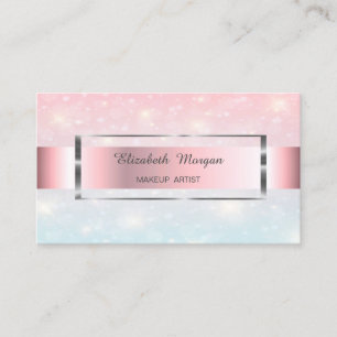 Elegante Trendy Bokeh Gouden Frame Visitekaartje