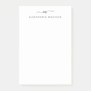 Elegante trendy chique stijlvolle Girly Script Mon Post-it® Notes
