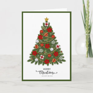 Elegante trendy eigentijdse gevouwen kaart