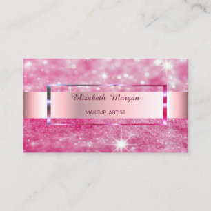 Elegante Trendy Glitter Streep Frame Visitekaartje