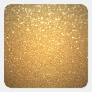 Elegante Trendy Goud Glitter Lege Template Modern Vierkante Sticker