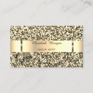 Elegante Trendy Gouden Glitter Streep, Frame Visitekaartje