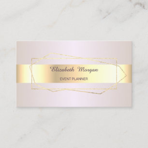 Elegante Trendy Professionele Gouden Geometrische Visitekaartje