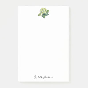 Elegante Trendy Waterverf Hydrangea Bloemig Post-it® Notes
