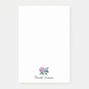Elegante Trendy Waterverf Hydrangea Bloemstuk Post-it® Notes